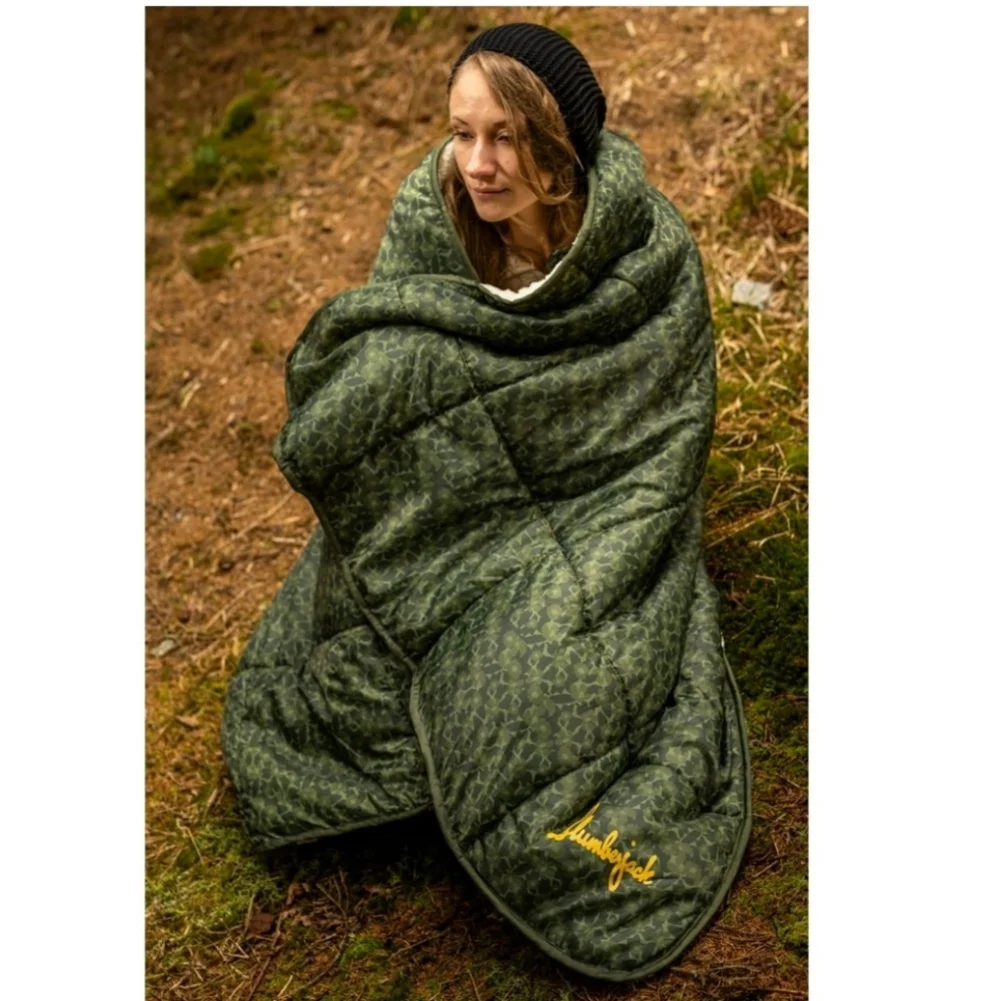 Slumberjack Western Wood Sherpa Blanket Outdoor/Indoor